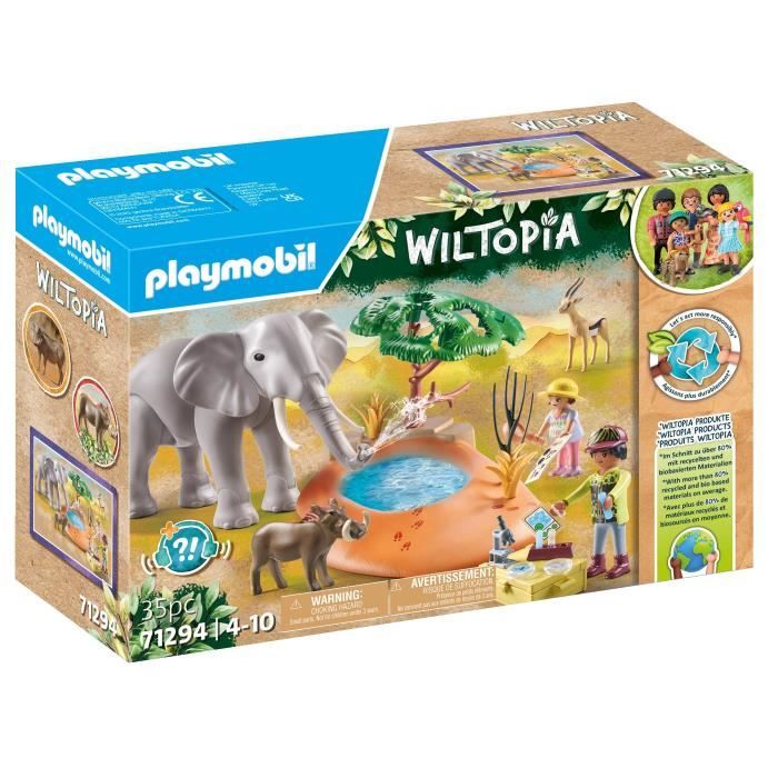 PLAYMOBIL 71294 Explorateurs avec animaux de la savane Wiltopia Avec 1 éléphant et des animaux Dès 4 ans PLAYMOBIL 71294 Explorateurs avec animaux de la savane Wiltopia Avec 1 éléphant et des animaux Dès 4 ans