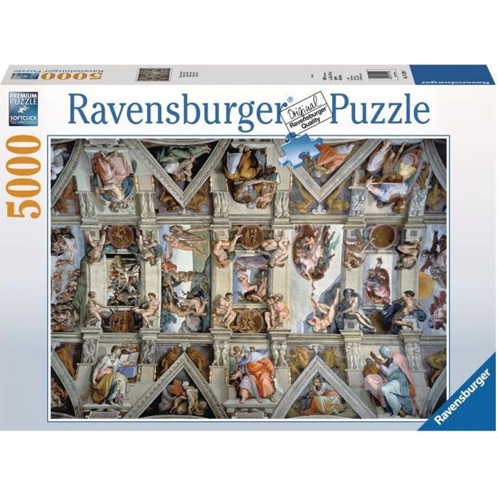 Puzzle 5000 pièces : Plafond de la chapelle Sixtine Ravensburger France