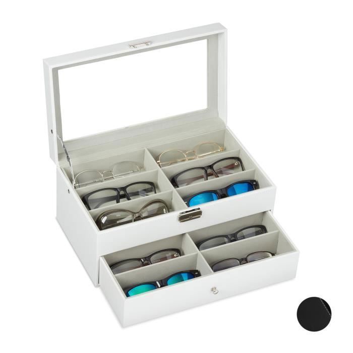 Boîte à lunettes pour 12 paires - 10027258-49 - Cdiscount Bijouterie