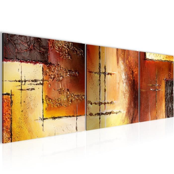 Feeby - Impression sur Toile - Intissé Tableau Decoration Murale - Marbre gris Pierre Abstraction - 60x40 1partie - Salon Peinture Tableaux - Moderne - Décoration Chambre Esthétique