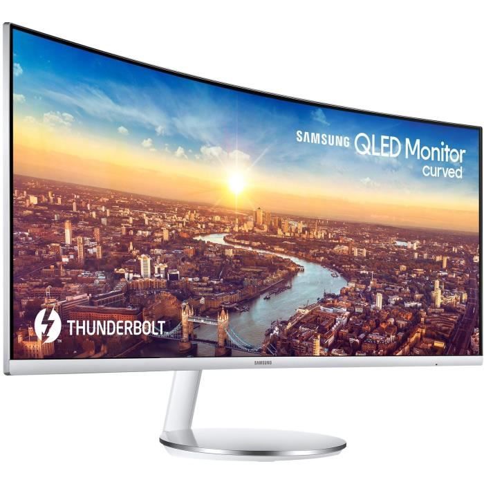Vente Ecran PC Ecran Samsung 34" CURVED QLED UWQHD 3440X1440 21:9 4MS HDMI DISPLAYPORT THUNDERBOLT 3 pas cher Vente Ecran PC Ecran Samsung 34" CURVED QLED UWQHD 3440X1440 21:9 4MS HDMI DISPLAYPORT THUNDERBOLT 3 pas cher