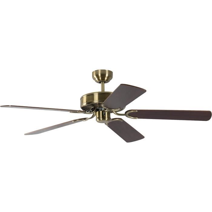 Ventilateur De Plafond Fantasia Riviera – 132 Cm – Sans Lumière – 5 Pales – Tirette