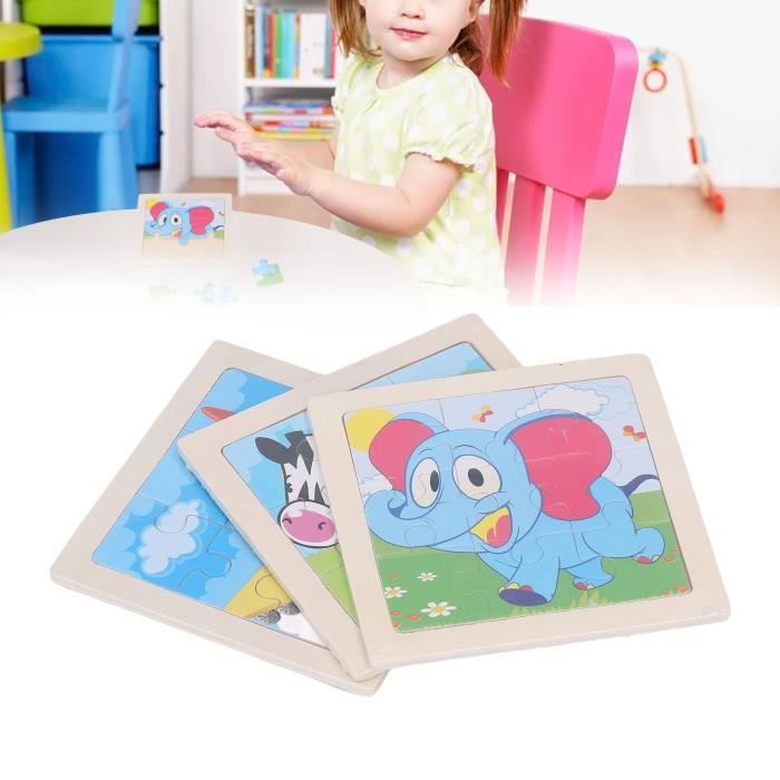Puzzle En Bois Animaux Fisher-Price - 13 Pièces Pour Tout-Petits Dès 2 Ans - Apprentissage Des Formes Et Tri - 3