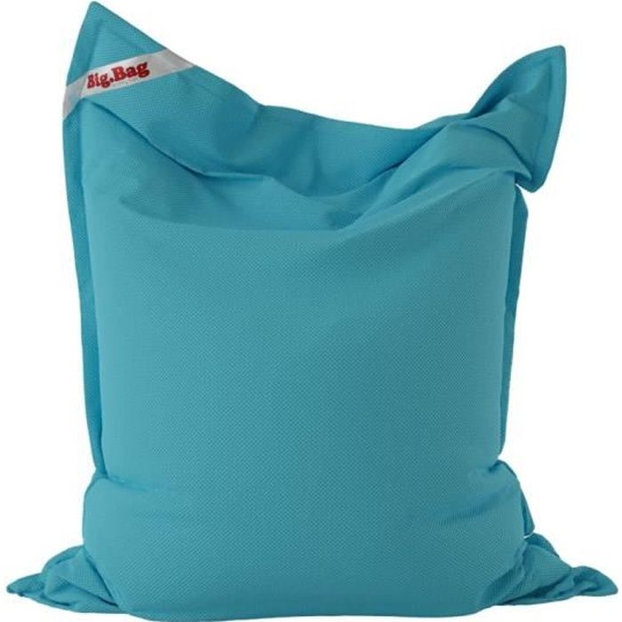 Pouf flottant bleu - SITTING POINT - Big Bag Float - 115x142 cm - 1 place - pour piscine