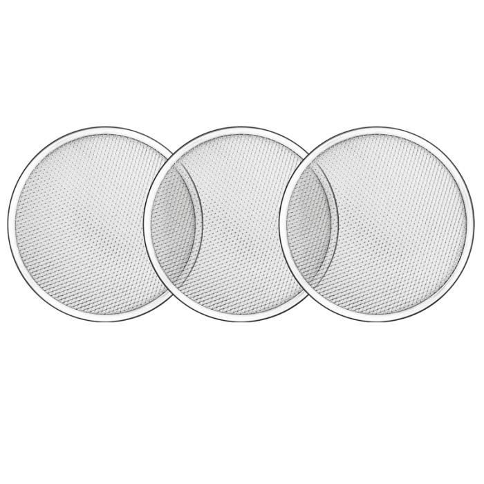 Plaque à Pizza En Aluminium Avec Bord Large - 20 Cm | Parfaite Pour Des Pizzas Maison Bien Croustillantes