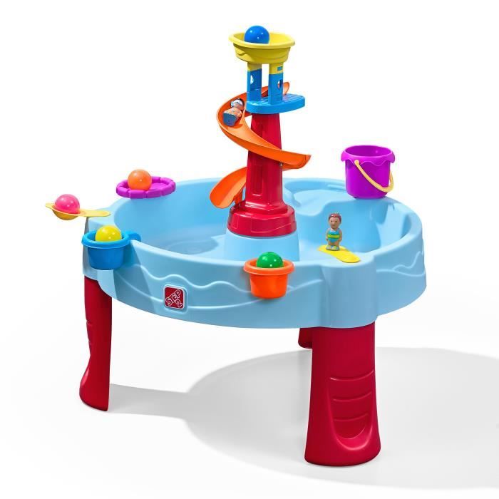 Table de jeu - Step2 - Spiral Slide Table - 13 accessoires - Bleu - Extérieur