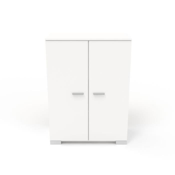 Petite Armoire Blanche 2 Portes Lille L 77 X L 40 X H 106 Achat Vente Armoire De Chambre Petite Armoire Blanche 2 Po Soldes Sur Cdiscount Des Le 20 Janvier Cdiscount