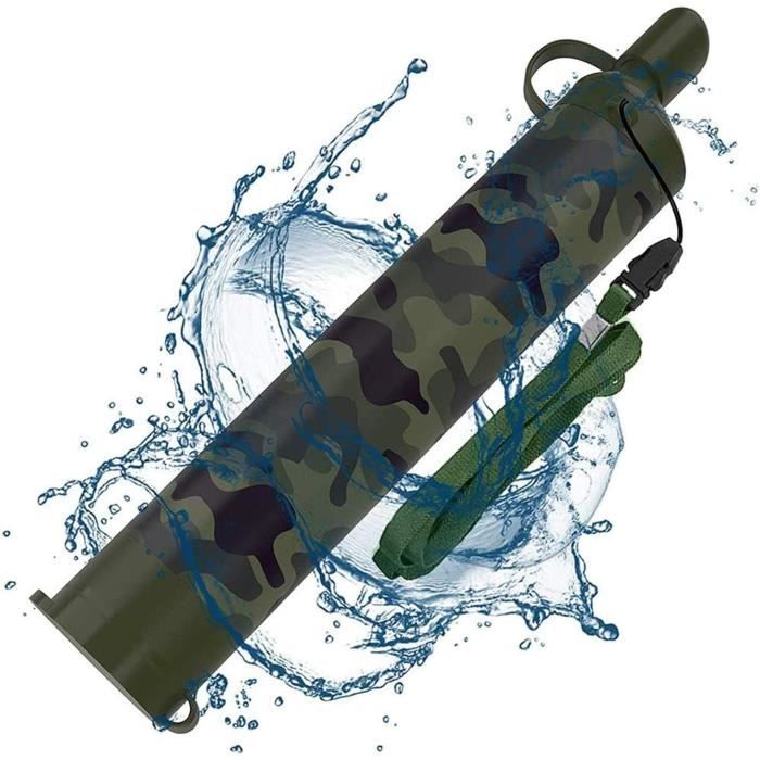 Carafe Filtrante Survie LifeStraw Peak Series - Filtre à Eau Par Gravité 3L - Compact Pour Randonnée Et Camping Gourde Filtrante Eau Non Potable Paille Filtrante