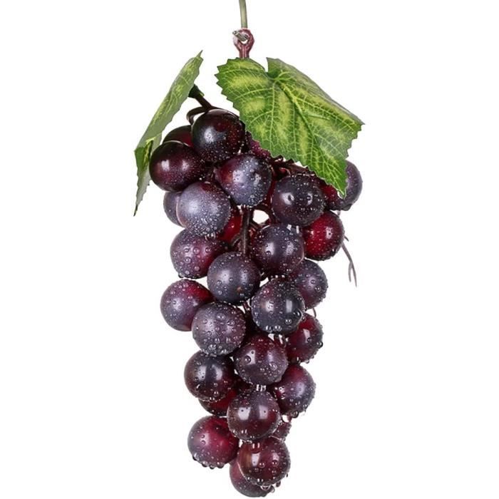Fausses Grappes De Raisin Artificiel Pour Décoration - Couleurs Violet, Noir, Vert, Longueur ~13 Cm - Pour Mariages, Tables, Centre, Jardin - 10