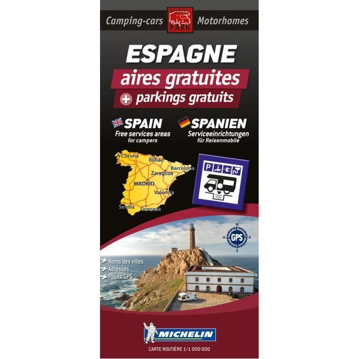 Trailer's Park Carte routière aires gratuites Espagne