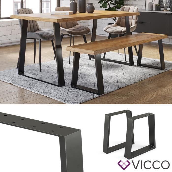 pieds de table vicco loft, piètement de table, table basse, pieds de meuble