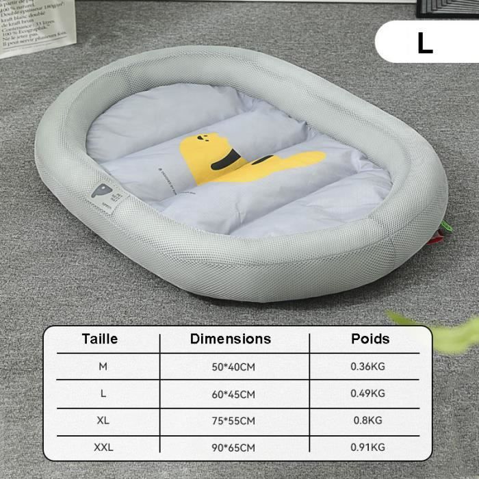 Comparer les prix de Tapis dété cool pour chien Nid pour animaux de compagnie résistant aux morsures et aux égratignures chat chien lit gris 60*45cm
