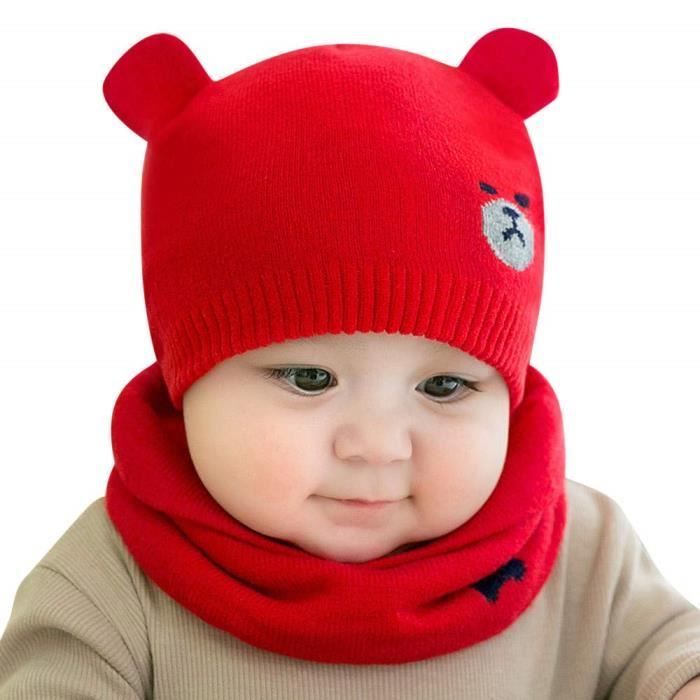 Bonnet Bebe Fille Hiver 0 12 Mois Tricotes Bonnet Bebe Garcon Naissance Chaud Mignon Echarpe Bebe Fille Automne Ensemble Bebe M299 Cdiscount Pret A Porter