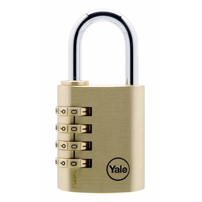 Yale Cadenas A Code Combinaison Programmable 4 Chiffres 40 Mm Laiton Pour Casier Scolaire Ecole Vestiaire De Sport Cdiscount Bricolage