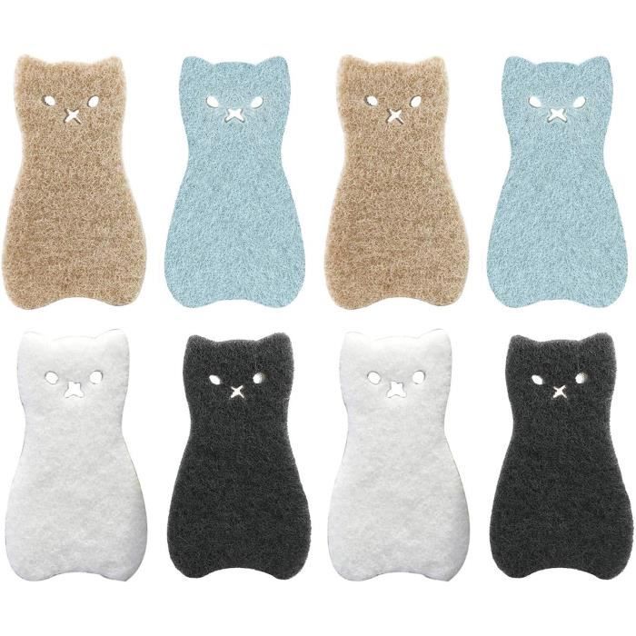 6 Éponges Double Face Voiture - Microfibre, Sans Rayure - Nettoyage Maison