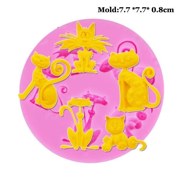 Dinohhi Moule Silicone Sirène Moule de Décoration de Fondant de Gâteau