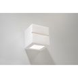 Applique Murale Céramique LEO LINE Lampe Murale Moderne Design pr Chambre Salon Escalier Couloir - Blanc-1