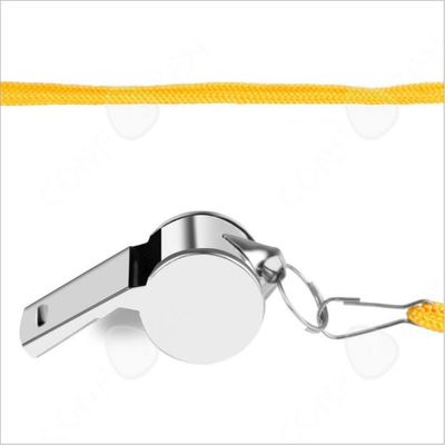 Sifflet en métal pour arbitre - Sport - Rugby - Acier inoxydable