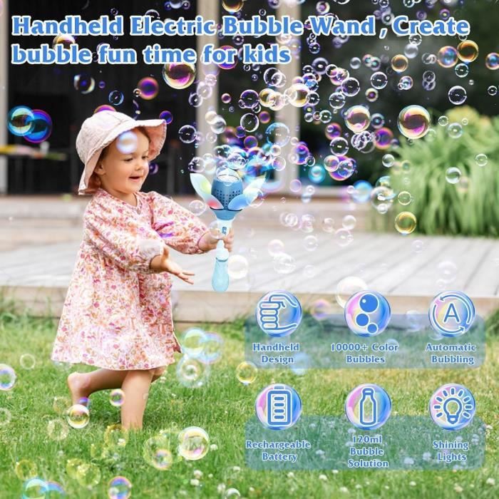 Machine À Bulles Automatique Avec Lumière Musicale - Meilleur Cadeau