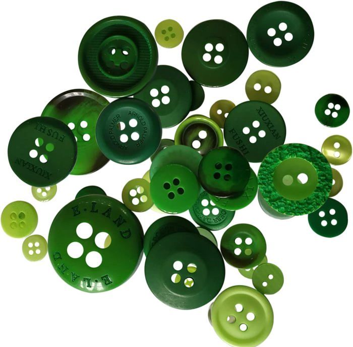 2 Boutons En Résine 25mm – Lot Pour Loisirs Créatifs, Référence 1999