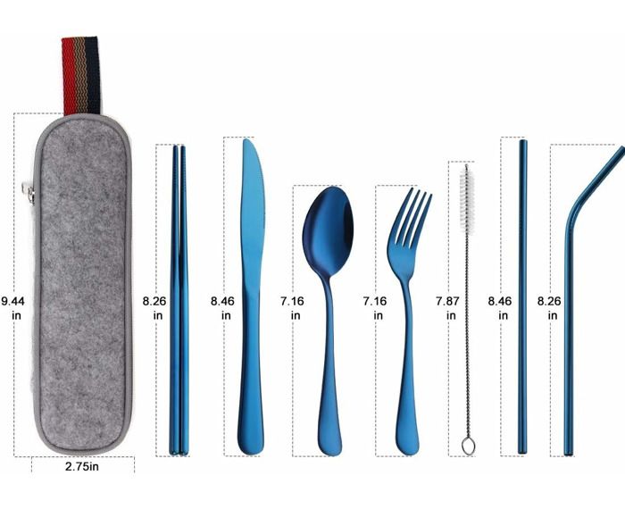 Lot De 4 Ustensiles De Camping 4 En 1 Pour 4 Personnes, Couverts Portables En Acier Inoxydable, Cuillère, Fourchette, Couteau Et Décapsuleur Pour Pique -nique, Voyage, Barbecue, Sac à Dos, équipement