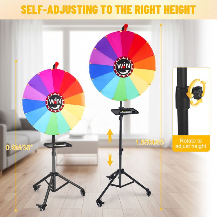 Jeu De Roue Avec 10 Compartiments T-SIGN Roue De La Fortune De 30 Cm à