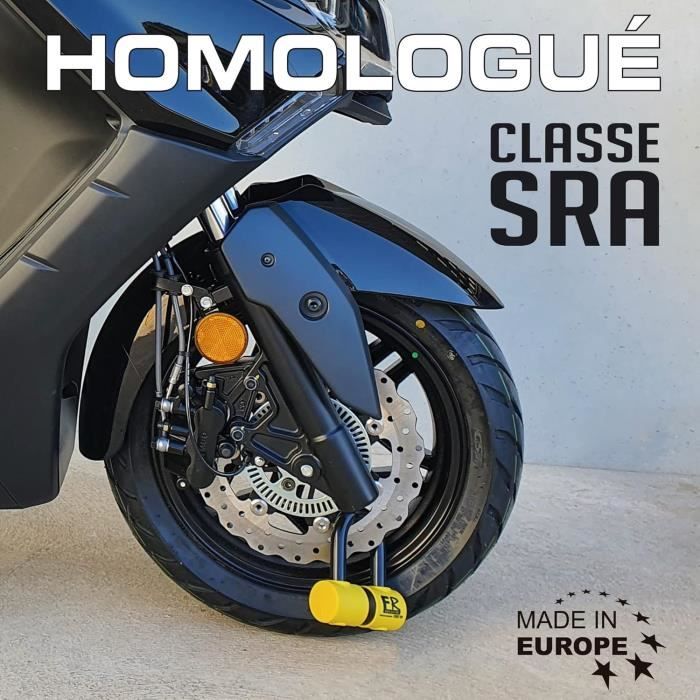 Serrure De Disque Pour Scooter - Compacte En Alliage D'aluminium - Protection Antivol Pour Frein à Disque - Argenté
