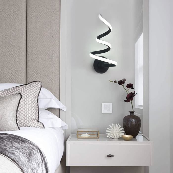 Applique Murale Moderne LED Spirale Design Intérieure