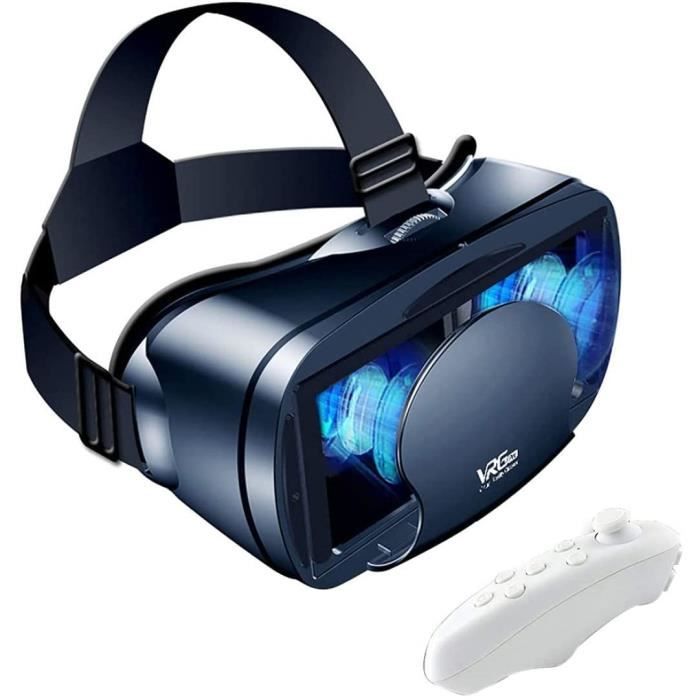 VR Casque Virtual Reality Lunettes 3D Telephone VR Verres Soux Confortable Distance reglable avec telecommande pour les jeux de A235 Cdiscount