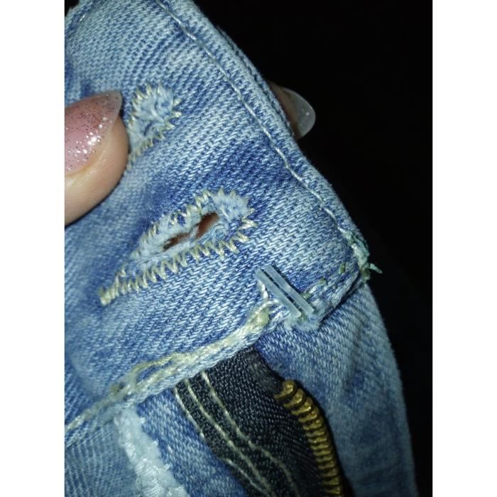Jupe Zara Femme Taille XL - Bleue, Ligne A, Zip Devant (bon état, Décontractée)