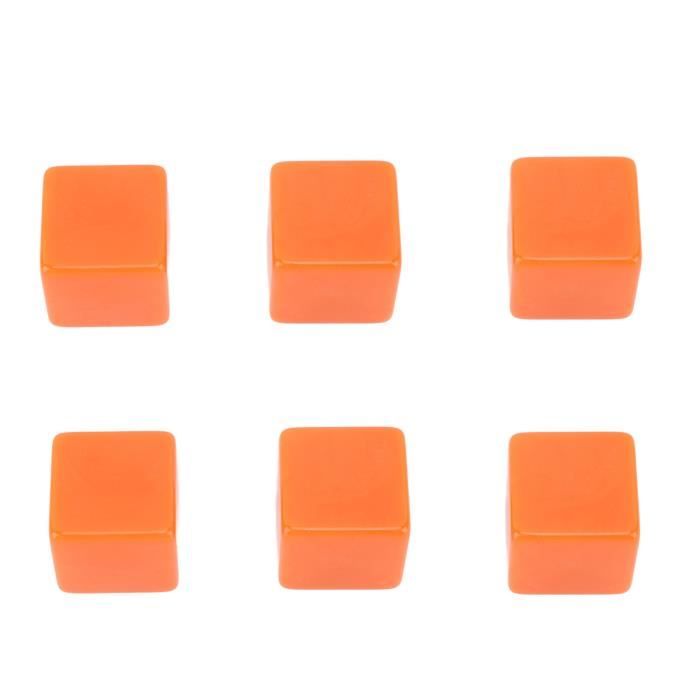 INGJIA 20 Dés Blancs Vierges 16 Mm – Acrylique Lisse – Pour Customisation, école Ou Jeux De Société