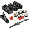 10 Pièces-Ensemble Faire Sushi Bricolage Kit De Fabrication De Sushi Fabricant De Sushi Rouleau Moule Cuisine Sushi Outils Outil,585-2