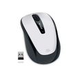 MICROSOFT Mobile Mouse 3500 - Souris optique - 3 boutons - Sans fil - Récepteur USB - Blanc-2