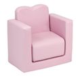Ensemble de table et chaise de canapé multifonctionnel pour enfants - Rose - Canapé mini moderne pour enfant de plus d'un an-2