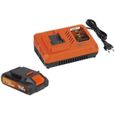 Pack batterie 3Ah + chargeur 20V Dual Power POWDP9063 - Chargeur rapide 4 Ah, Batterie  20 V 3 Ah-2