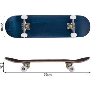 20CM Fuxiang Skateboard Adulte Complet Bois Planche de Skate Skateboard D/ébutant Skate Concave Planche de Skate Anti-D/érapant Roues PU pour Les Enfants Jeunes et Adultes 80