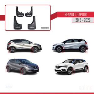 Kit De 4 Bavettes (garde-boue) Pour Renault Captur 2013-2018 - Installation Facile Sans Perçage, Anti-éclaboussures