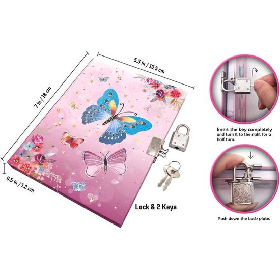 Princesse Carnet Secret Pour Filles, Cadeau Festif Pour Filles Agenda Ligné de 80 Pages Journal Intime Verrouillable Pour Filles Cahier D'écriture Pour Filles âgées de 6 7 8 9 10 Ans Princesse Carnet Secret Pour Filles, Cadeau Festif Pour Filles Agenda Ligné de 80 Pages Journal Intime Verrouillable Pour Filles Cahier D'écriture Pour Filles âgées de 6 7 8 9 10 Ans