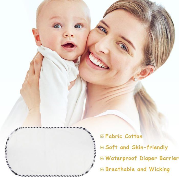EQWLJWE Matelas De Berceau Imperméable, Protecteur Antidérapant Tapis De Matelas Robuste Pour Incontinence Lit Pour Enfants Adultes Blanc