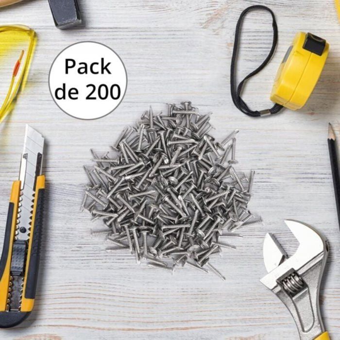 Lot De 50 Vis Auto-foreuses Tête Entraînement – 10 X 2-3/4” – Oxyde, Pour Tôle – Uxcell