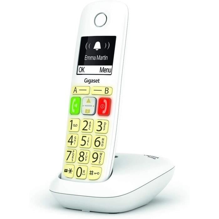 Téléphone Fixe Sans Fil Au Design Moderne Avec Grand Écran  Rétro-Éclairé,Fonctions Mains Libres Et Blocage D'Appels - Combi[x112] -  Cdiscount Téléphonie