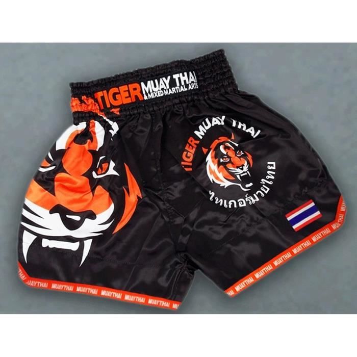 Black Mma Tiger Muay Thai, Short Respirant Pour Entraînement Sanda,  Vêtements De Boxe