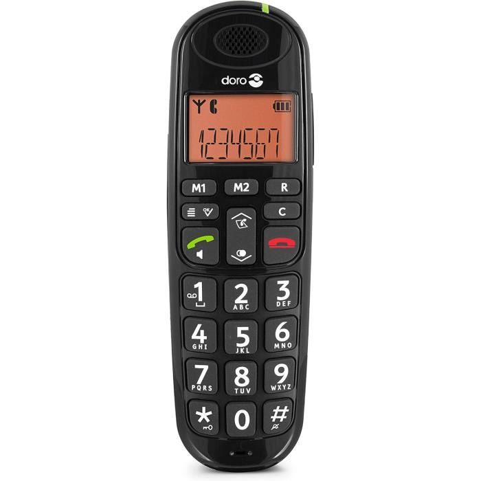 Phoneeasy 105Wr Téléphone Sans Fil Pour Seniors Avec Grandes Touches