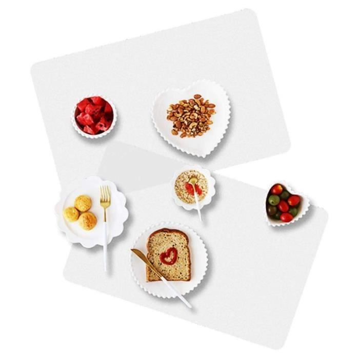Set De 8 Sets De Table En Liège Lavables 30 X 40 Cm - Résistants Chaleur 100°C - Protection & Décoration Table Cuisine/Salle à Manger