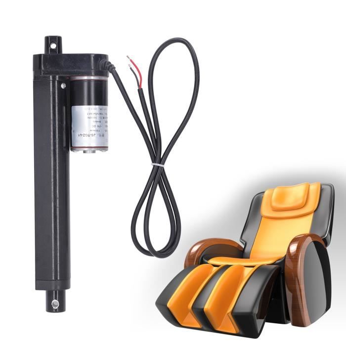 FTVOGUE Actionneur Linéaire 12V 6000N - Pousseur Électrique 500mm Pour Voiture Médicale