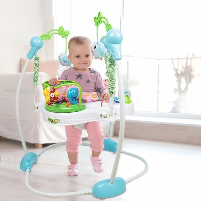 Jumperoo jouet pour bébé 0-3 ans Willonin® Hauteur réglables, Fonction  lumière et musique, Siège pivotant à 360° - Cdiscount Puériculture & Eveil  bébé