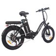 AVAKA BZ20 PLUS Vélo électrique pliable 500 W Moteur sans balais Batterie 15 Ah Portée 100 km Vitesse maximale 25 km/h Roue à rayons-3