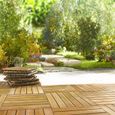 33x Dalles de terrasse en bois d'acacia pour 3m² - 30 x 30 cm Jardin extérieur-3