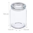 6x bocaux en verre de 1800 ml - 10043229-0-3