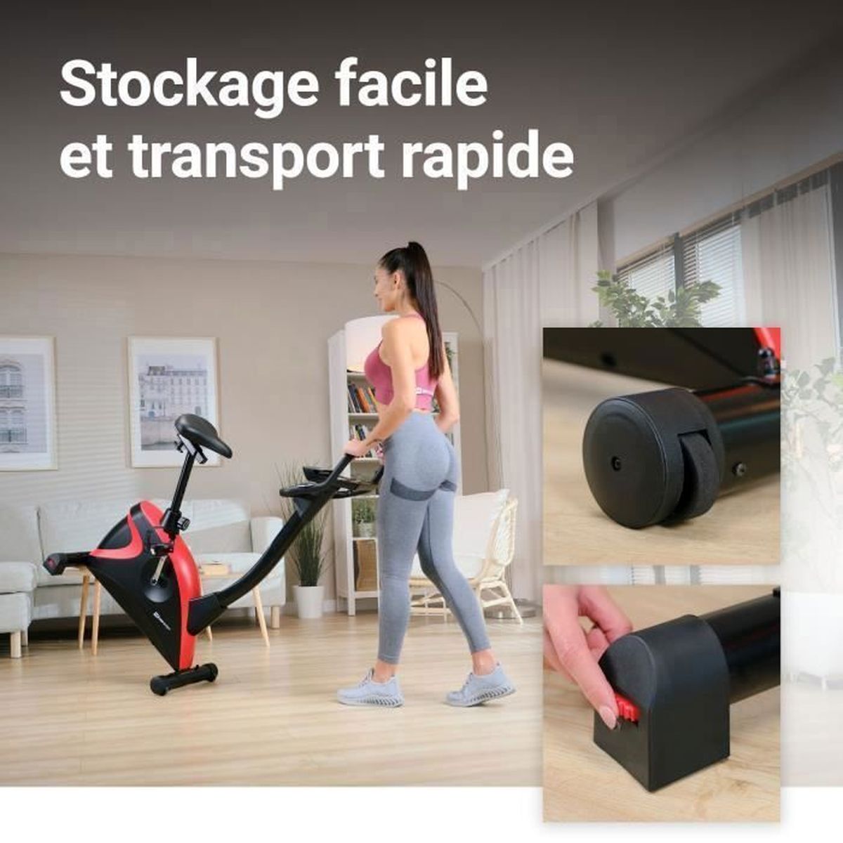 Hs Hop Sport Velo D Appartement Hs 005h Host Rouge Reglage De La Resistance Ordinateur Ergometre Jusqu A 120 Kg Prix Pas Cher Cdiscount